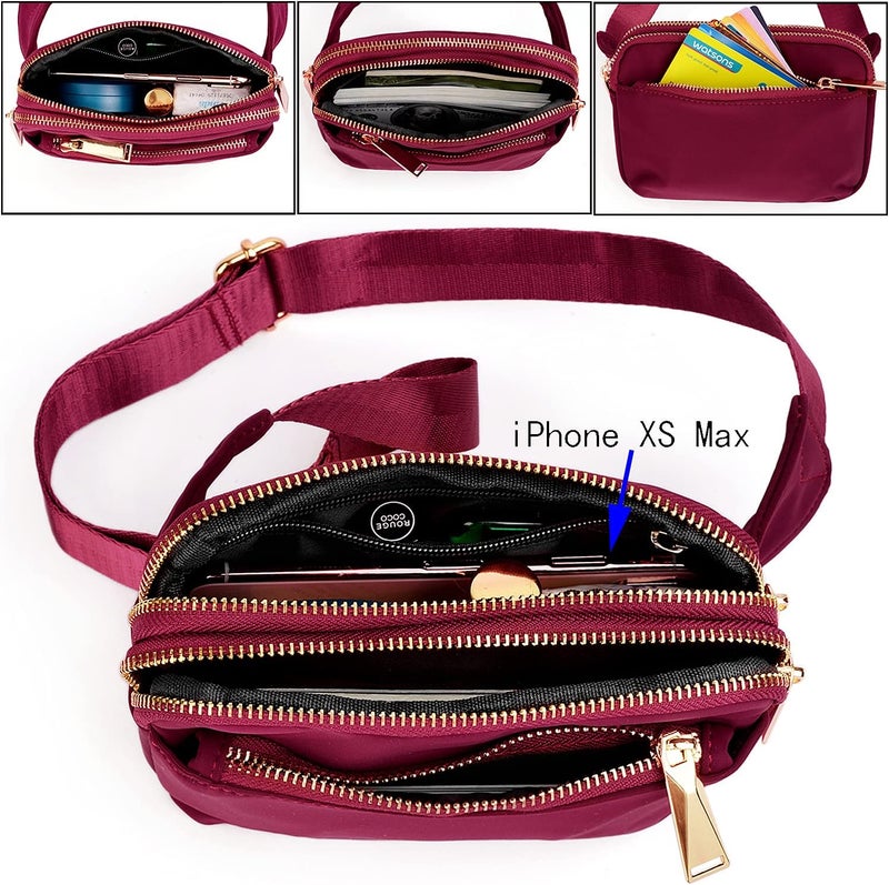 UTO Fanny Pack for Women Crossbody Trendy Fashion Belt Purse Chest Waist Hip Bumbag for Outdoor Shopping Travel Hiking - Image 3
